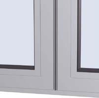 aluminium framing is achieved by an opening sash which is deeper on the internal frame Inward opening