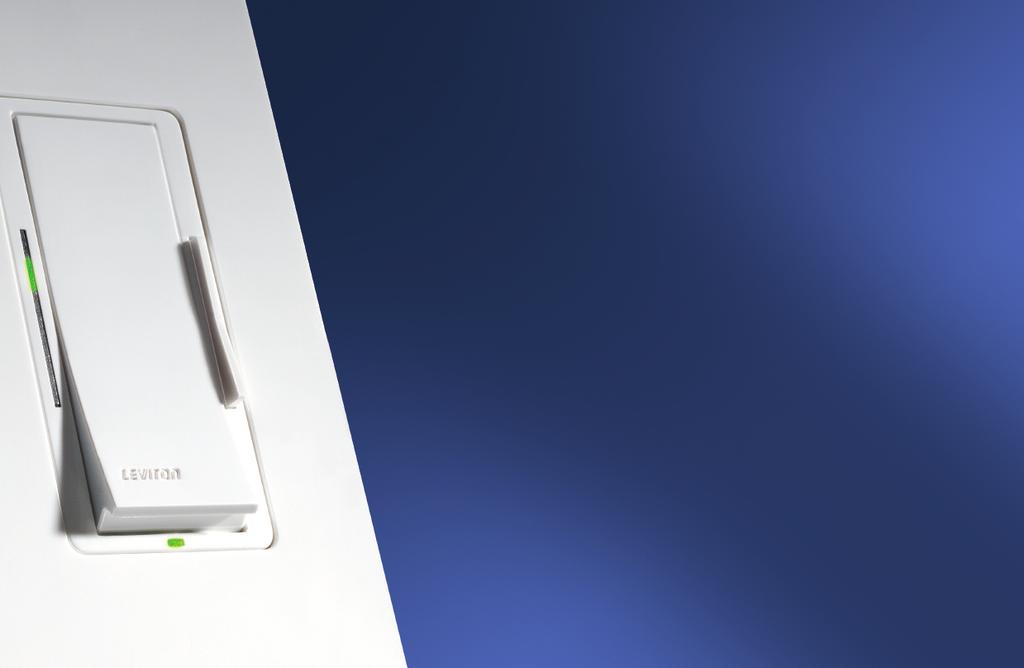 T he Vizia Collection is Leviton s most advanced statement in residential lighting and home control technology.