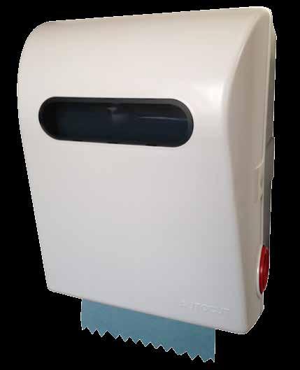 mini jumbo case size - less storage space required Equivalent to almost THIRTEEN standard toilet rolls per dispenser fill- less staff time refilling Single roll shutter