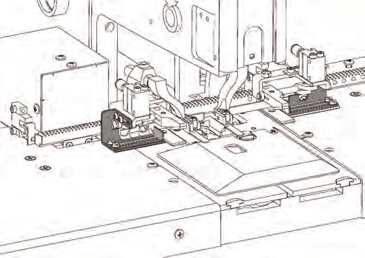 D - MACHINE CONTROLS 1. SEWING A BUTTONHOLE 1.1. Set the machine into the home position as in section C1 of this chapter.