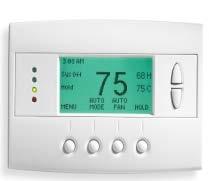Peripheral components monitor and manage HVAC, lighting and other energy loads Thermostat 8DO Module Multi-phase Meter Wireless - control is accomplished