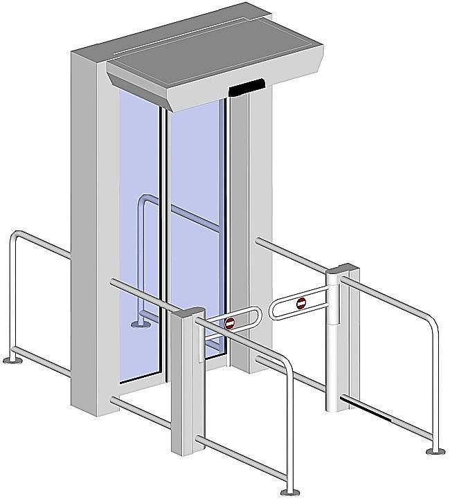 Examples and Dimensions Single unit (1 corridor), short > 1 single action door (PIL)