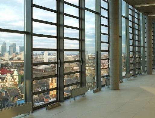 9 Natural and Mechanically Assisted Natural Ventilation: Options exist to allow warm air accumulating within the atrium space to be discharged.