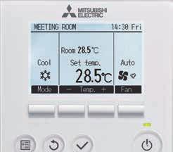The availability of handheld controllers, wired wall mounted controller PAR-33MAA and Wi-Fi Control not only provide