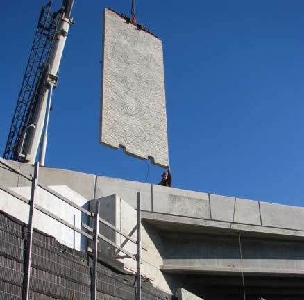 Additional challenges: Pile-supported MSE walls were originally specified with steel reinforcement, rather than High Density Polyethylene (HDPE).
