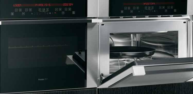 Thermal insulation and tangential ventilation Energy-effi cient Foster ovens are the result of accurately planned latest generation muffl es that are highly insulating and isolated from the bearing