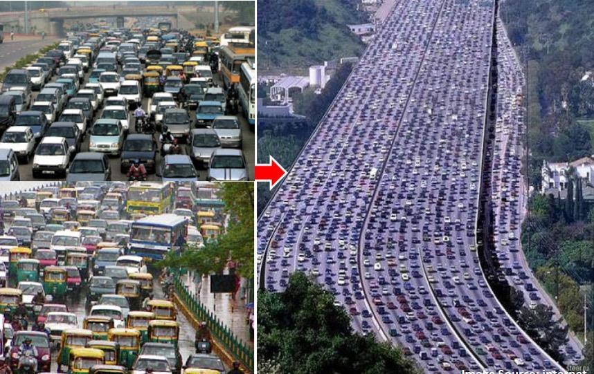 Car-oriented planning Delhi: current