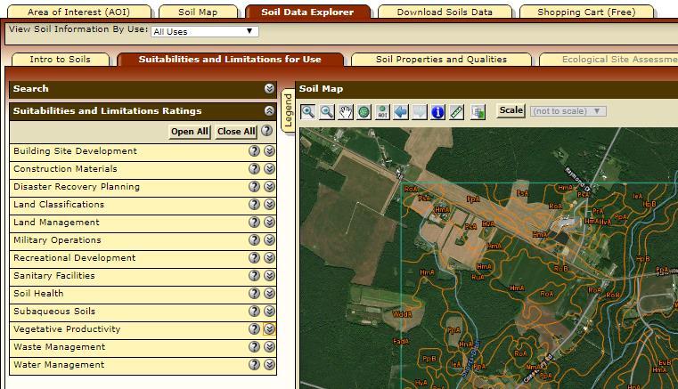 Using Web Soil Survey for Agriculture Then use: Soil data