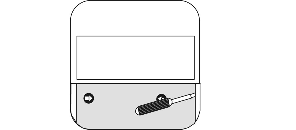 Mounting the panel Figure 10: Dismounting the cover Figure 11: Dismounting of design cover Figure 12: Panel mounting, series CD/LS and A Series CD, LS Removing the cover (1) (Figure 10).
