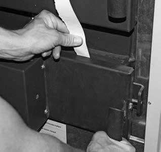 0 Fit the lighting door by adjusting the door mounting Fig. Strip of paper method.3.7 Installing the door handles If the door handles have not been installed yet.