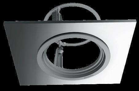 Magnetic attachment enables square grilles to be rotated as required to align perfectly with ceiling
