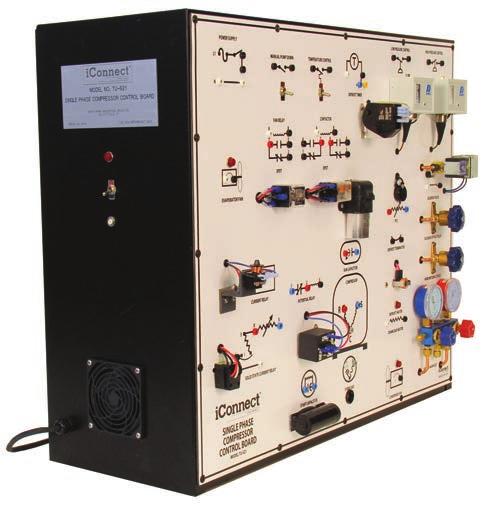 Components are put into the system with patch cords Shut-off valves in suction and pressure lines allow pressures to be