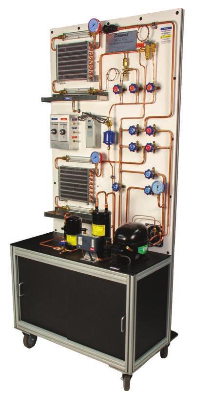 UNITS TU-100 BASIC REFRIGERATION TRAINER This training unit demonstrates domestic refrigerators, freezers, self-contained air conditioning units and reverse cycle or heat pump systems.