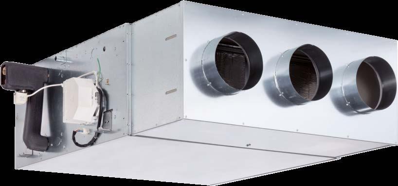 DUCTED UNITS EBH EDS EBH features 6 SIZES for horizontal ducted installation, 2 and 4 pipe system. HIGH PRESSURE: they are designed for ducted installation with external static pressure up to 300 Pa.