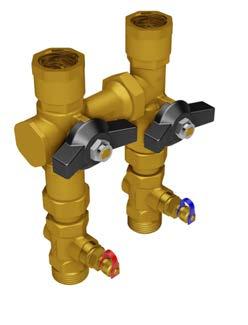 Primary water flow to the hot water plate shall beregulated by a pair of pressure independent control valves (one with differntial pressure control), complete with fast