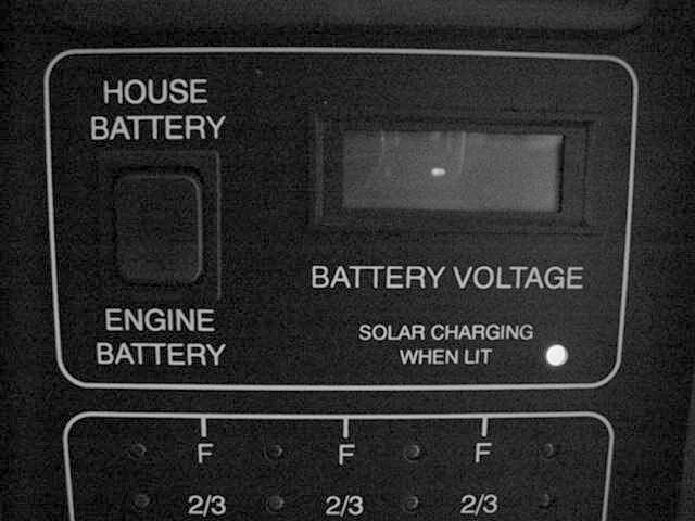 SECTION 6 ELECTRICAL SYSTEMS Solar Charging Indicator NOTE: The solar battery charger is not intended to make the coach battery system maintenance