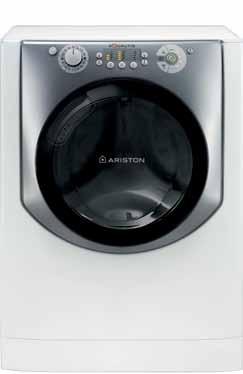 Child lock for controls Wash phase indicator Easy open door The more stars the more energy efficient ENERGY RATING A joint government and industry program Ariston clothes washer Model AQ104D 69D AUS