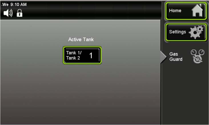 When the appropriate gas pressure is supplied to both tanks, the master tank will always be used as the gas source.