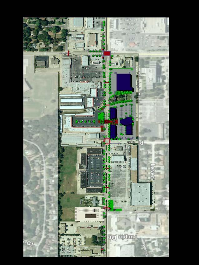 walking distance of the project area, the current phase of the Park Row Main Street Revitalization plan does not directly involve the development of new residential units along Park Row.
