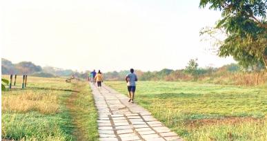 Phase 2 - A jogging track was set up for the citizens residing in the nearby localities.
