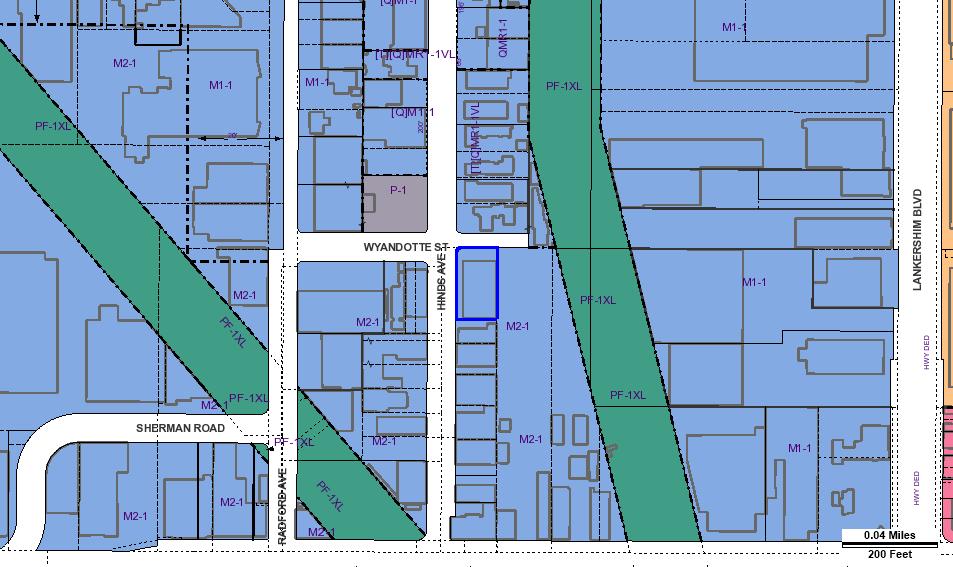 ZIMAS PUBLIC Generalized Zoning 04/26/2018 City of Los Angeles Department of City Planning Address: 7250 N HINDS AVE Tract: LANKERSHIM RANCH LAND AND WATER