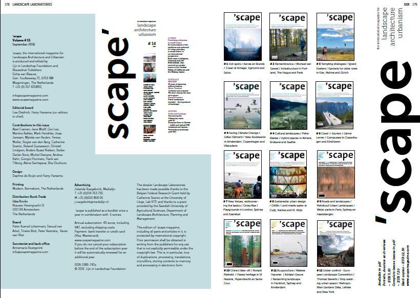 Scape the international magazine for