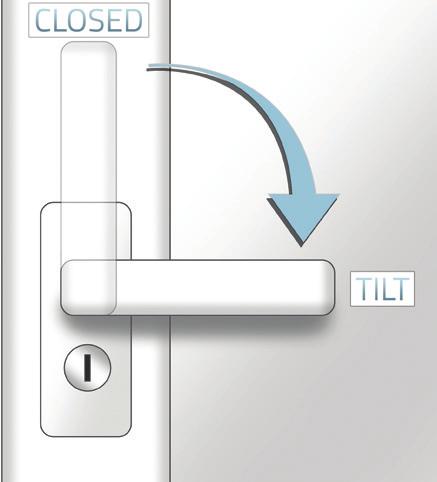 Tilt (locked) to Slide mode Insert key and rotate to unlock.
