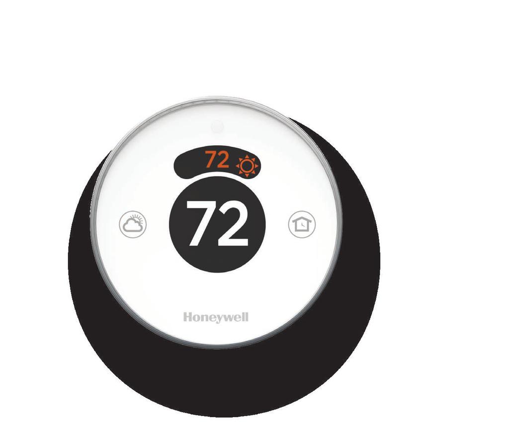 Home Smart Round Thermostat Basic Operations Turn to set desired temperature Turn on/off Cooling Turn on/off Heating Weather View 6 and 12 hour forecasts Home/Away Set to Home/Away NOTE: More