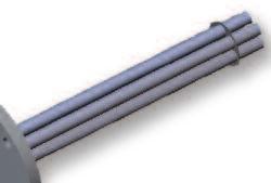 Monotubes in pocket Ø19 Material Sainless steel 316L Stainless steel 316L Stainless steel 316L Flange Stainless steel -