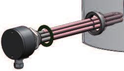 clips for cross patern circuits in single or triple phases with delta, star or paralell coupling according the instruction manual supplied with the immersion heater.