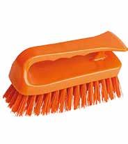 GRIPPY SCRUB BRUSH 154mm Hard bristle Polypropylene body Polyester fill Ideal for cleaning small stubborn
