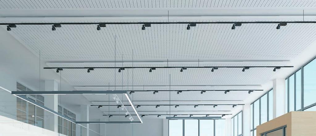 1.3 CEILING AND LIGHTING OF SHOW ROOM Ceiling and lighting in the zone of demonstration of cars Ceiling: Decorative-acoustic system ceiling panels. Color: white RAL 9003 Signalweis semi-matt.
