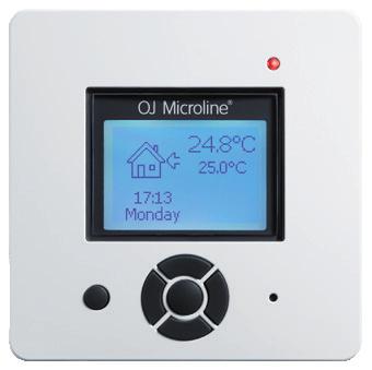 ICD3 The thermostat can control a power load up to 3600W, 16A and the heating output is switched on and off with a differential of only 0.4 C.