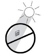Do not place the thermostat in a way that it will be exposed to direct sunlight Note: