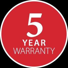 Both the DEVIreg Touch and DEVIreg Smart thermostats offer a unique 5-year warranty.