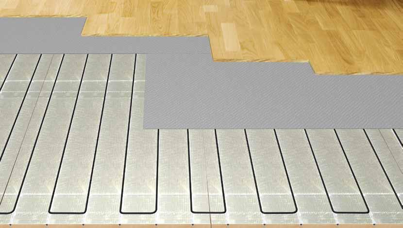 Floor heating directly below wooden parquet or laminate Nexans floor heating system MILLICABLE and MILLICLICK An easy and efficient way to install floor heating.