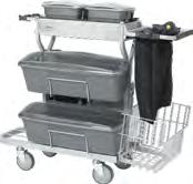 Compact Cleaning Trolley, 40 cm, Grey Item Number: 800 Cleaning trolley, large, 60 cm, Grey Item Number: 8034 This compact