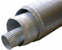 Model A 100 Air Duct Uncompressed full 8 lengths Uninsulated Factory crimp on one end UL 181 label.