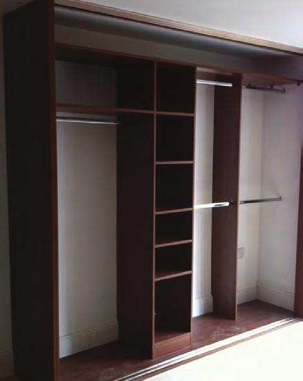 INTERIORS & WALK IN WARDROBES There is a choice of 5 colour options as