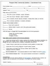 Gardeners sign Commitment Form annually