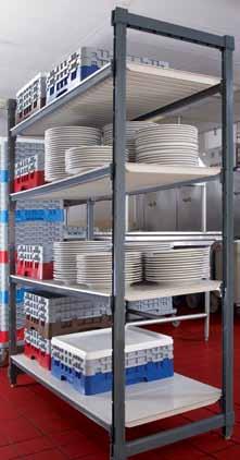 COMPONENTS in storage Camshelving Elements Series Ideal for use in freezer, cold room and dry storage applications S T R O N