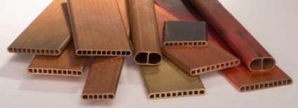 Copper microchannel tube heat exchangers Produced by hot extrusion or rollbonded