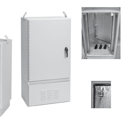 Battery Cabinet Door with foam-in-place gasketing and optional insulation Handle INDUSTRY STANDARDS UL 508A Listed; Type 3, 3R, 4, 4X, 12; File No.