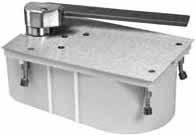 Gives longer life to door and frame assembly Efficient for handicap compliance Transfer pivot available - allows electricity to flow from the frame to the locking hardware Closers, NORTON Trinity *