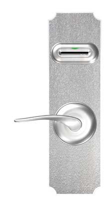 6 Advancing security design and technology Configurations A wide selection of attractive finishes, interchangeable handle styles, and cover plates allow hotels to seamlessly blend the locks into the