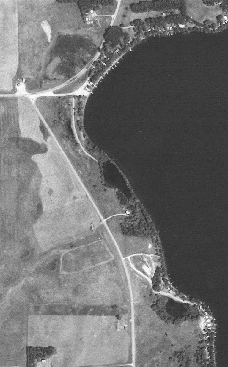 Two wetlands adjacent to the lake, located in Turtle Bay and Bullhead Bay, were partially filled between 1958 and 1979 (Figures 8 and 9).