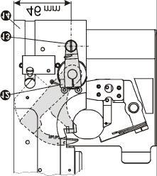 E - STANDARD MACHINE ADJUSTMENT d) the trimming mechanism adjustment - LTT ➍ ➋ ➌ ➏ ➊ ➏ ➑ ➐ ➍ ➎ ➐ ➋ ➌ 14