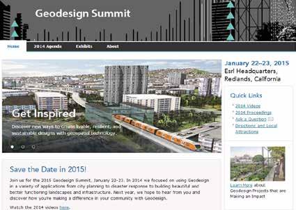 22-23, 2015 Geodesign Summit