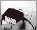 ) Replace the cover and screw, and connect the AC adaptor to a wall socket*.(fig. ) *The adapter shall be installed near the equipment and shall be easily accessible. Fig.