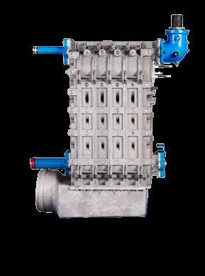The P-K MACH n ROLL systems feature fully independent cast aluminum heat exchangers.